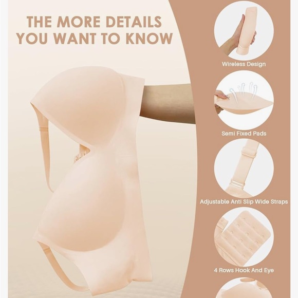 Brand New! Never worn seamless T-shirt bra - Picture 5 of 8